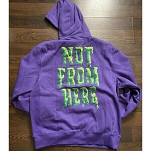 PUMA LAMELO BALL Men's XL Hoodie Purple Violet Basketball NBA Hornets Rare